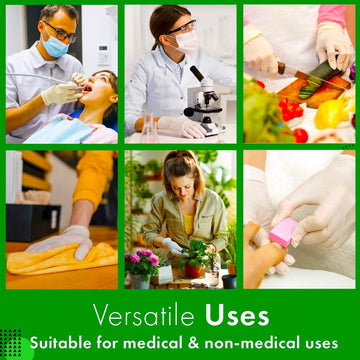 Disposable Latex Gloves Non Medical, General Purpose Cooking, Kitchen & Household Cleaning Powder Free 100 Per Box X-Large