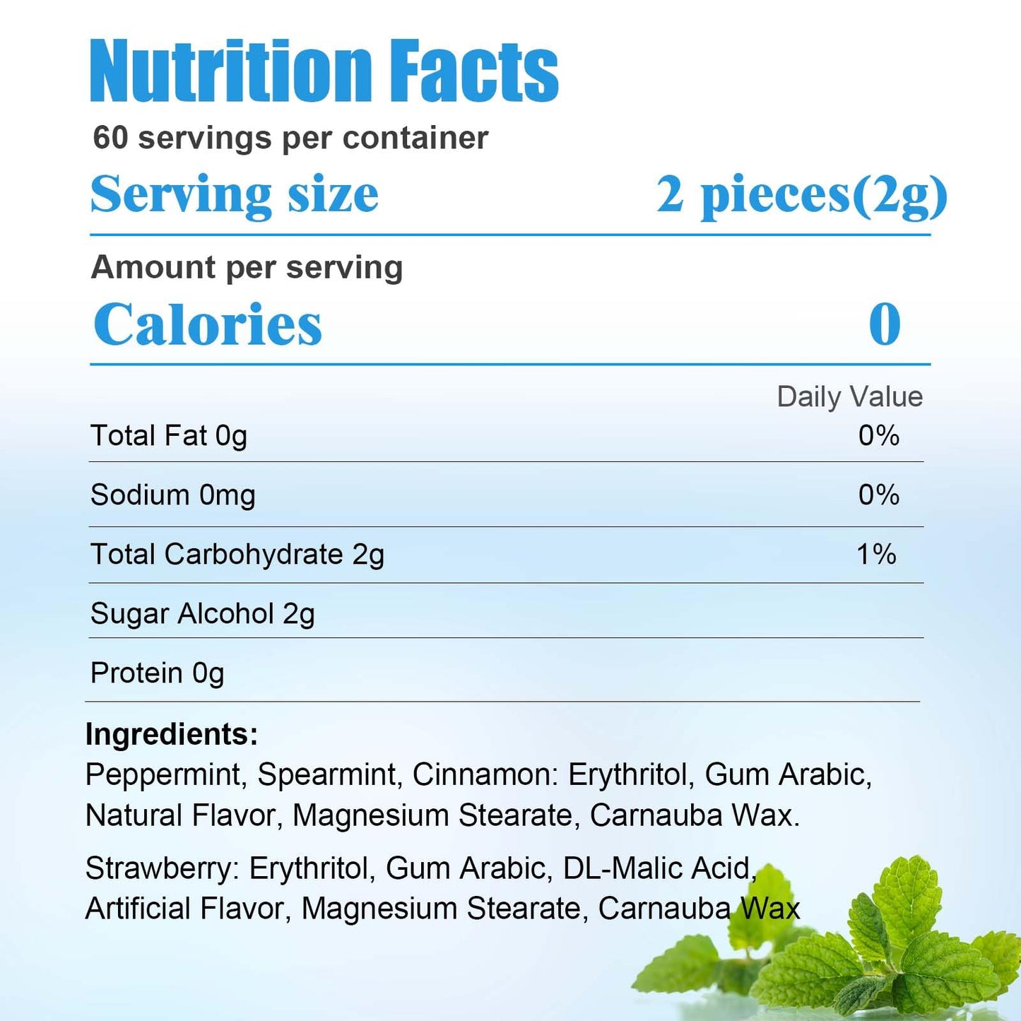 DC24 DAILY CARE 0-Calorie Breath Mints,100% Erythritol, Sugar Free for Dry Mouth, Gluten Free, Assorted Flavor, 30 Count, Pack o