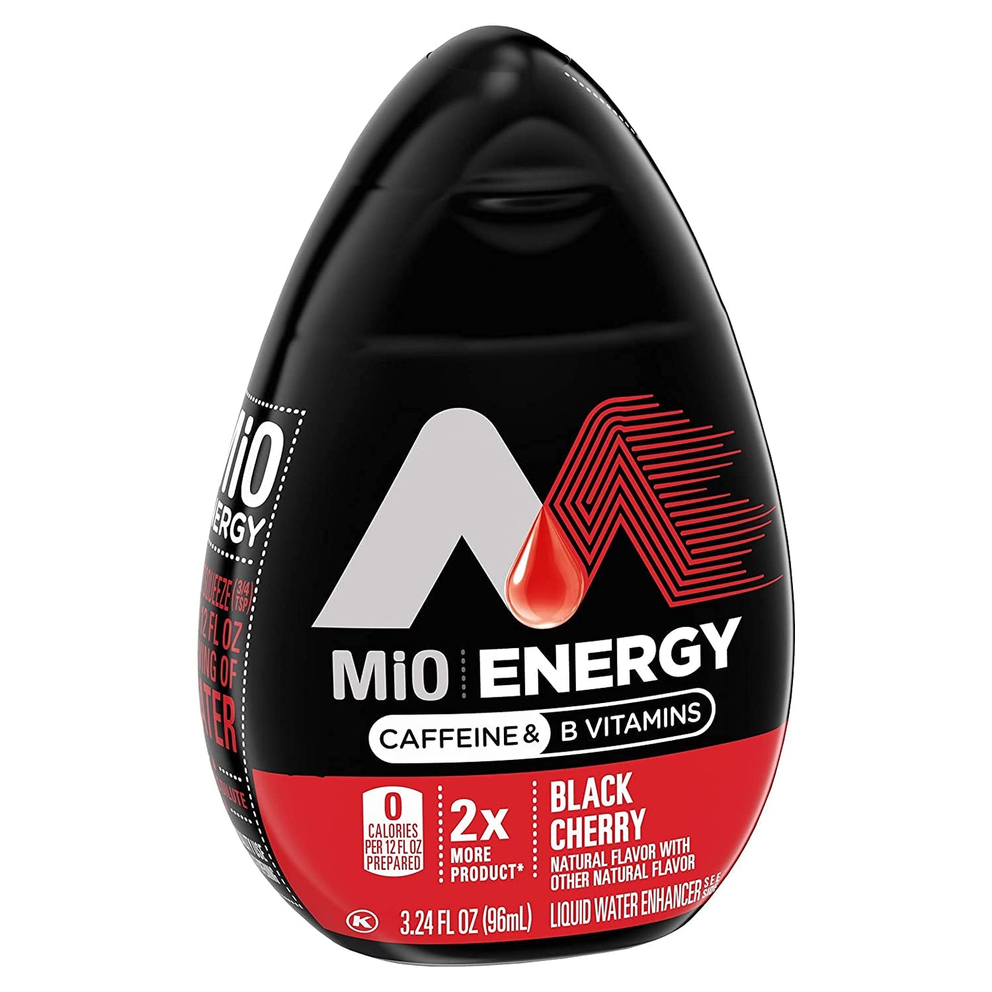 Mio Energy Liquid Water Enhancer, Black Cherry Flavor, 1.62 Fl Oz, Pack of 12