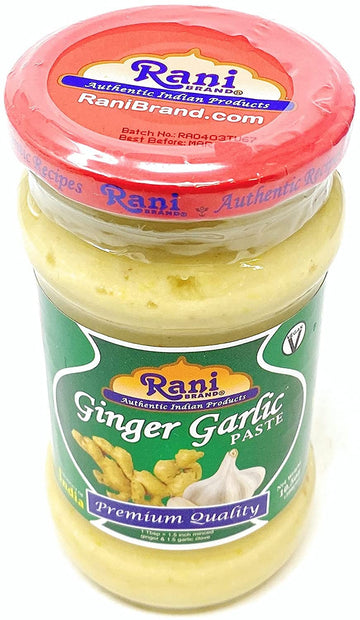 Rani Ginger Garlic Cooking Paste 10.5Oz (300G) Glass Jar ~ Vegan | Gluten Free | Non-Gmo | No Colors | Indian Origin