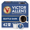 Victor Allens Coffee Seattle Dark Roast Coffee Pods, 42 Count, Brown, Single Serve for Keurig K-Cup Brewers