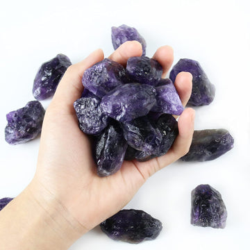 Nvzi Amethyst Crystals, Raw Crystals Bulk, Gem Stones Rocks Crystals, Tumbled Stones And Crystals Bulk, Rock Collection, Chakra