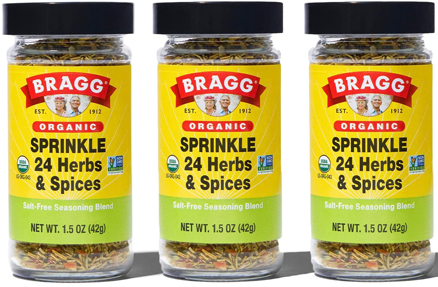 Bragg Sprinkle Herbs And Spices Seasoning, 1.5Oz, 3 Pack