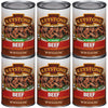 Keystone Meats All Natural Canned Beef 14.5 Oz Long Shelf Life Emergency Food For Camping Canned Meat Fully Cooked Ready To Eat | Gluten Free Pack Of 6