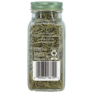 Simply Organic Whole Rosemary Leaf, 1.23 Ounce, Pungent, Herbaceous, Fresh Earthy Taste & Aroma, Kosher, Certified Organic