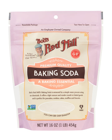 Bob's Red Mill Baking Soda 16oz (Pack of 4) - Non-GMO, Vegan, Paleo, Kosher - Perfect for Baking and Cooking