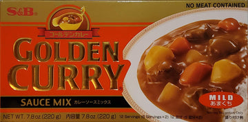 Soyum S&B Golden Curry Sauce Mix, Mild, Medium Hot & Hot, 7.8-Ounce Pack of 3