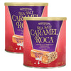 Brown & Haley Sea Salt CARAMEL ROCA Canister, Individually Wrapped Caramel Buttercrunch Toffee (10 Ounce (Pack of 2))