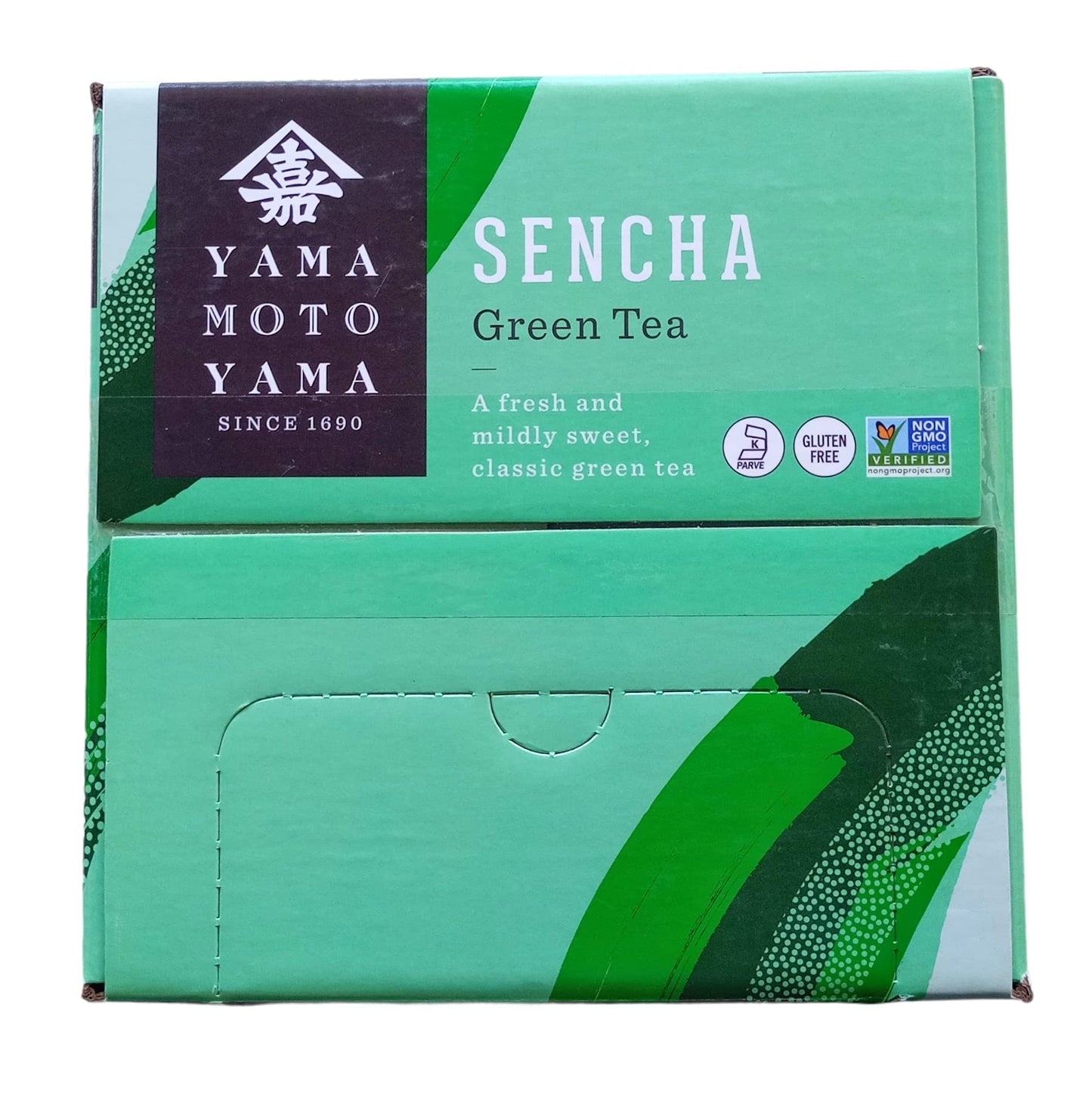 Yamamotoyama Sencha Green Tea Bags, Value Pack, 90 Tea Bag Count, Caffeinated