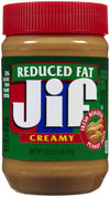 Jif Reduced Fat Creamy Peanut Butter Spread, 16 Ounces, 60% Peanuts