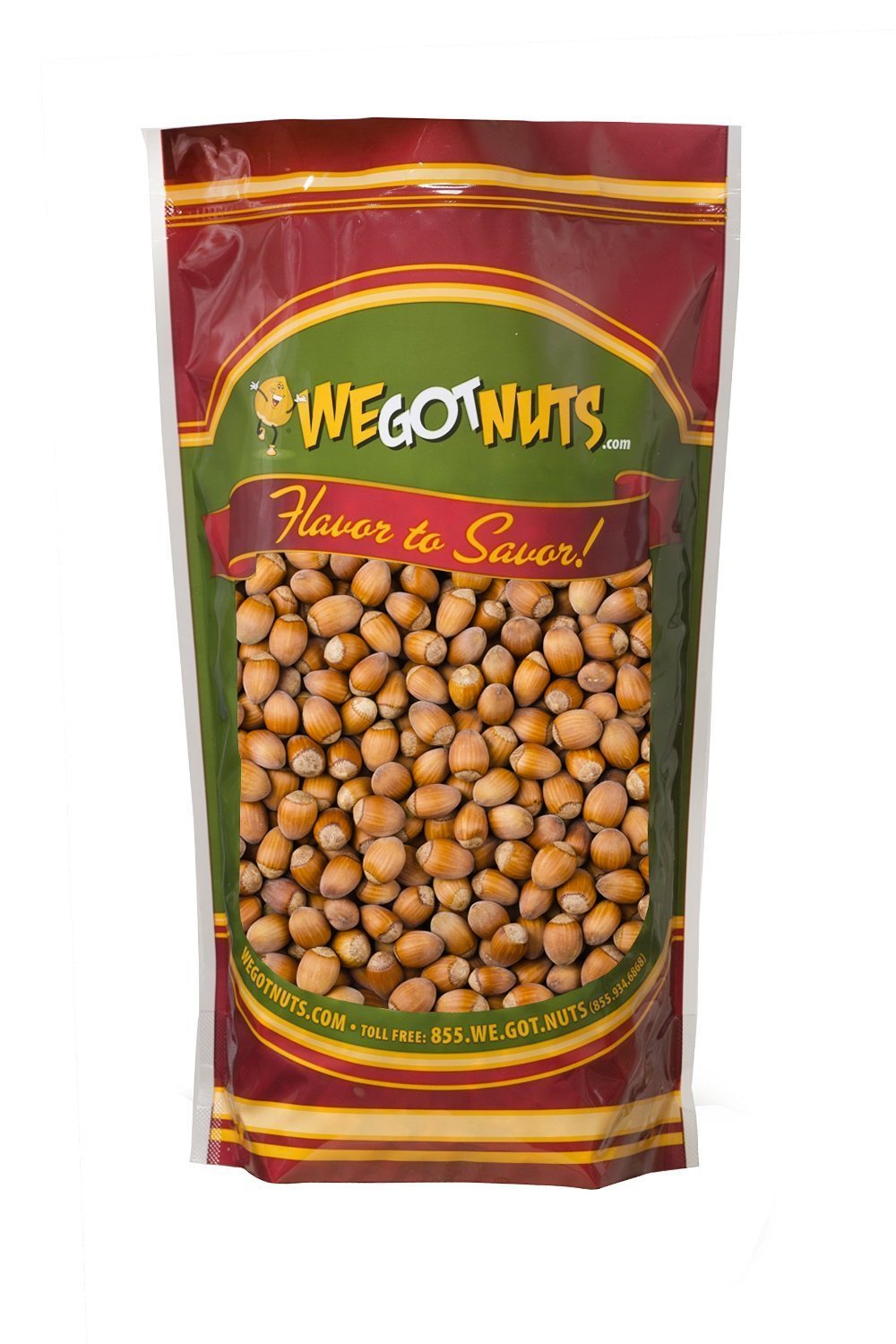 Hazelnuts (Filberts) In Shell, Raw - We Got Nuts (4Lbs.)
