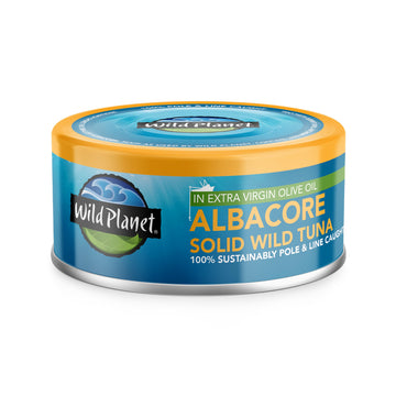Wild Planet Albacore Wild Tuna in Extra Virgin Olive Oil, Canned Tuna, Sustainably Wild-Caught, Pole & Line, 5oz (Pack of 12)
