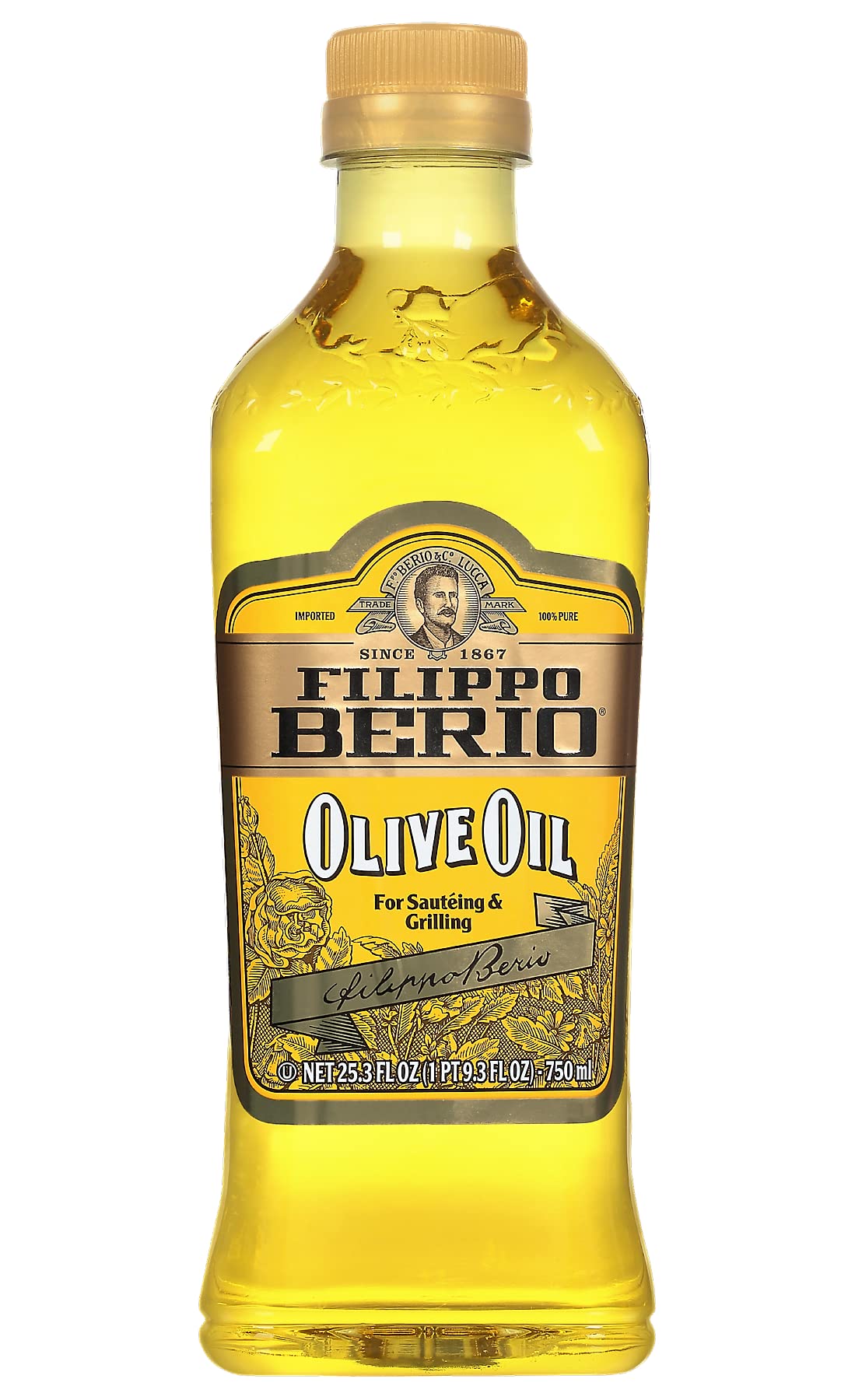 Filippo Berio Pure Olive Oil, 25.3 Ounce Rpet Bottle