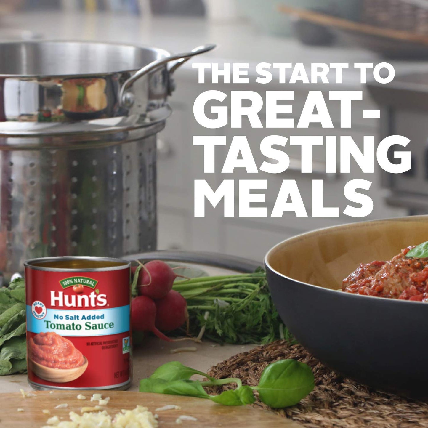 Hunts Tomato Sauce No Salt Added, Keto Friendly, 8 oz