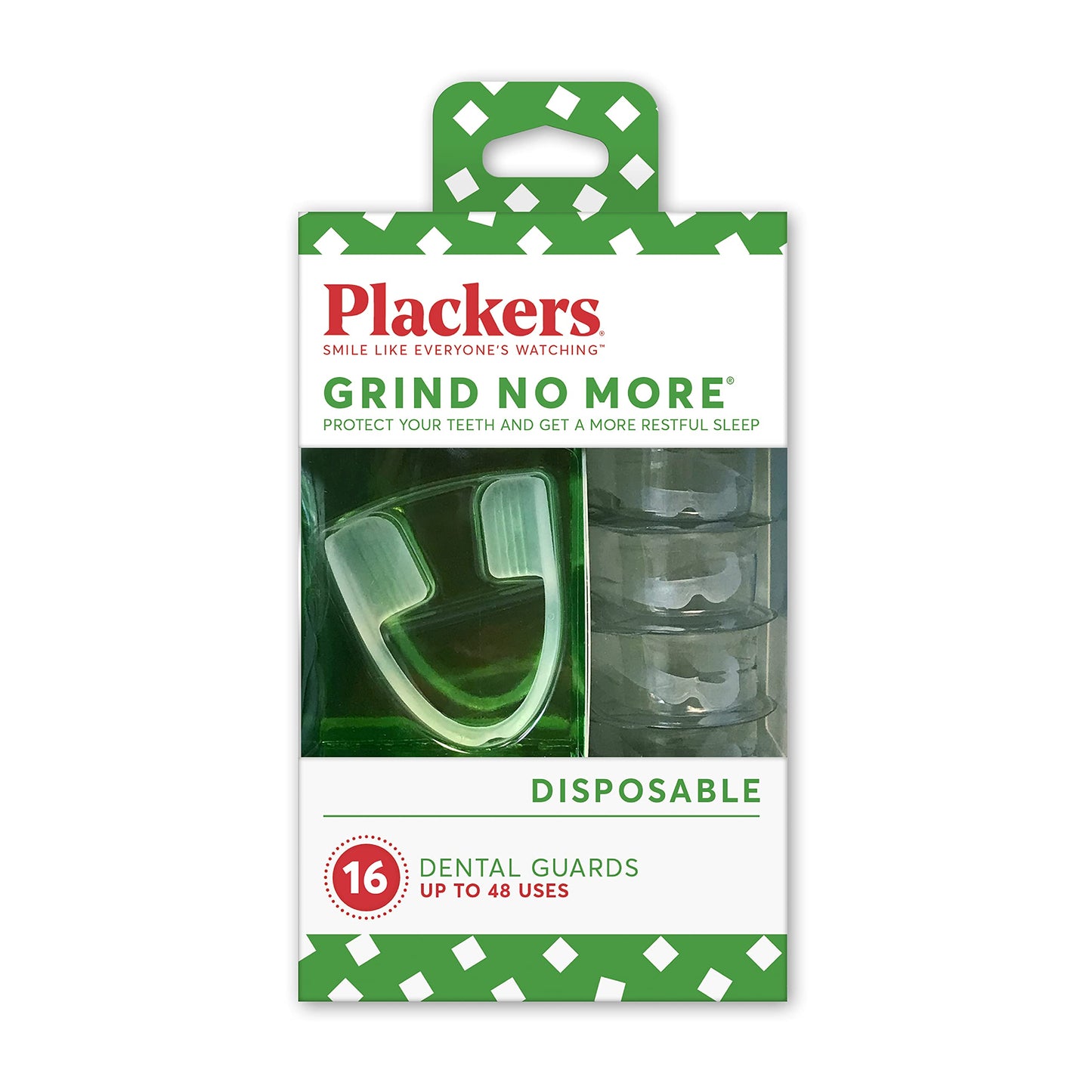 Plackers Grind No More Night Guard, Nighttime Protection For Teeth, Bpa Free, Sleep Well, Ready To Wear, Disposable, One Size Fi