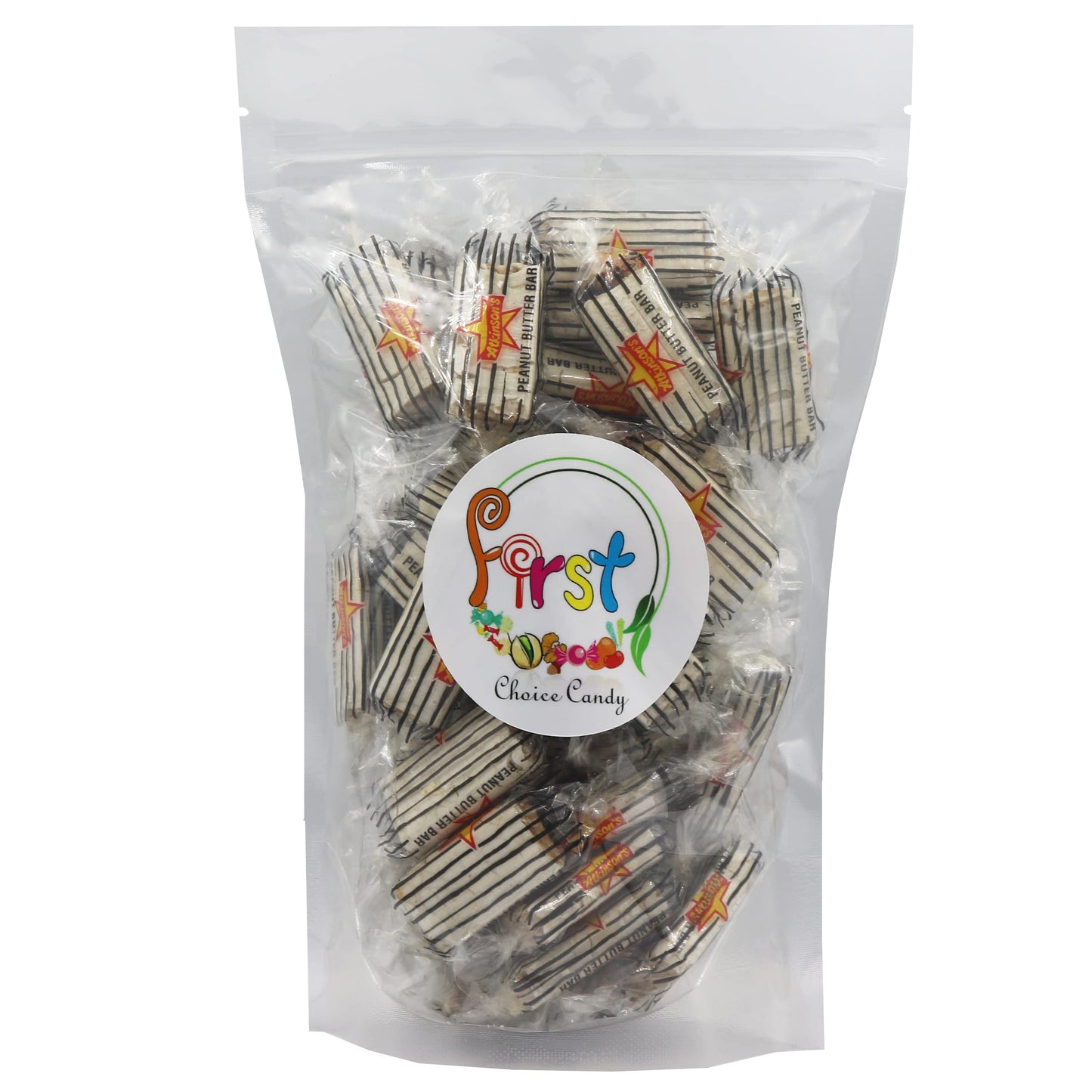 FirstChoiceCandy Peanut Butter Bar Crunchy Dry Roasted Peanuts Candy, 5 Pound