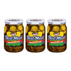Best Maid Pickles - 9-Item Assortment of Dill, Sweet, Bread & Butter, Okra, and Specialty - 3 or 6 Packs (3 Pack, Jalapeno Bread