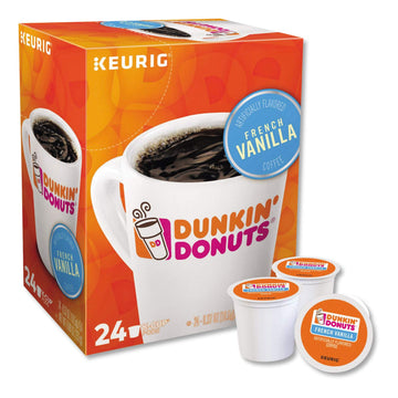 Dunkin' Donuts K Cup, French Vanilla, 0.37 Ounce, 24 Count