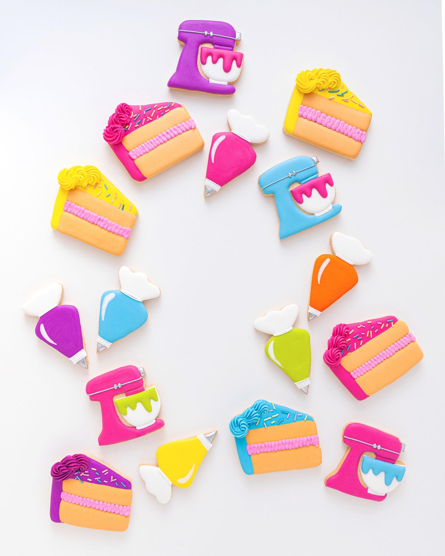 ENCO White Royal Icing Mix Vanilla flavor, Icing for Decorating Cookies (4.4 LB (2KG))