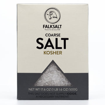 Falksalt | 1.1Lb Kosher Salt - Coarse Grain | Gourmet Salt, All Natural, Kosher | Perfect For Grinder
