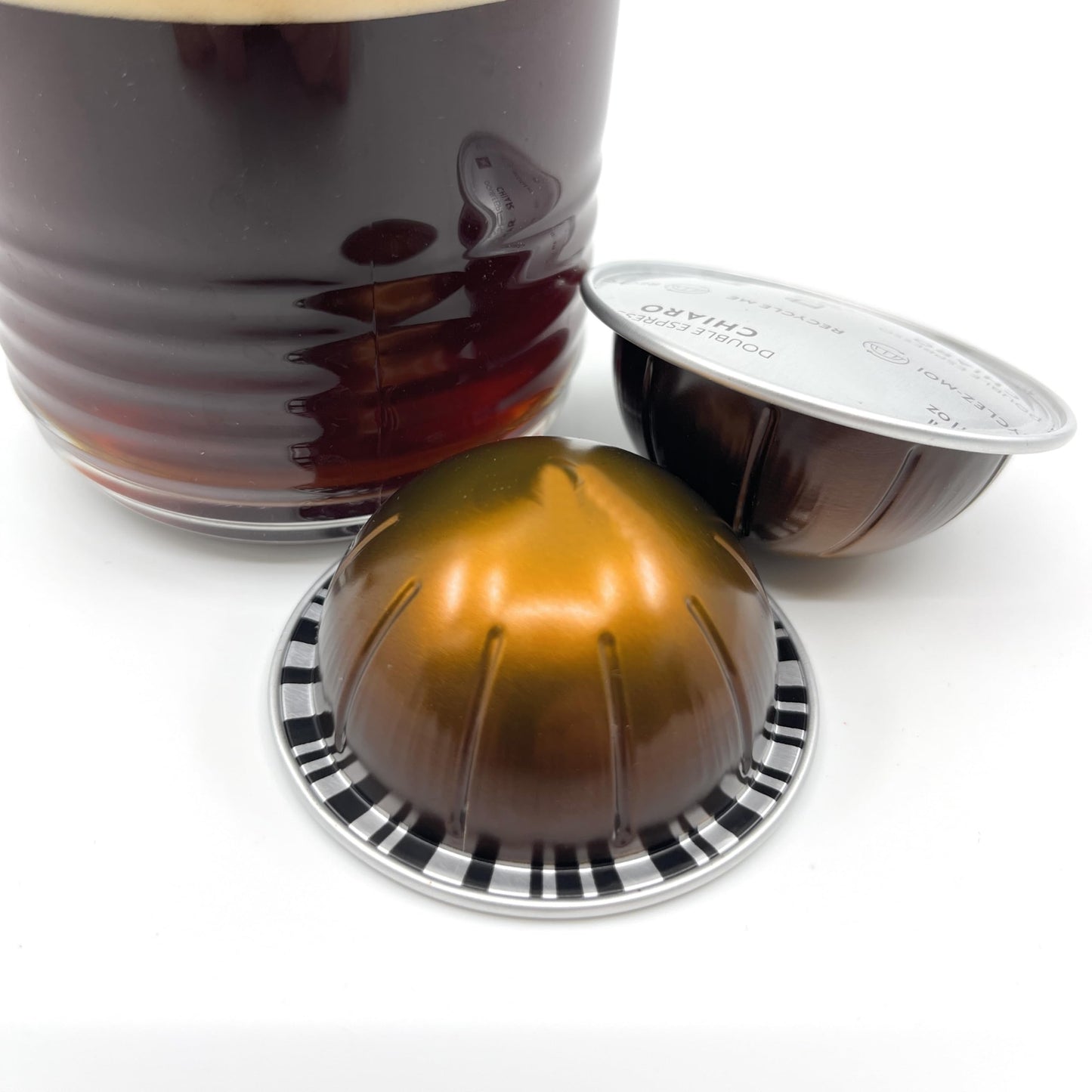 Generic Double Espresso Chiaro Coffee Pods, 10 Count, Brews 80ml, Premium Espresso compact pieces