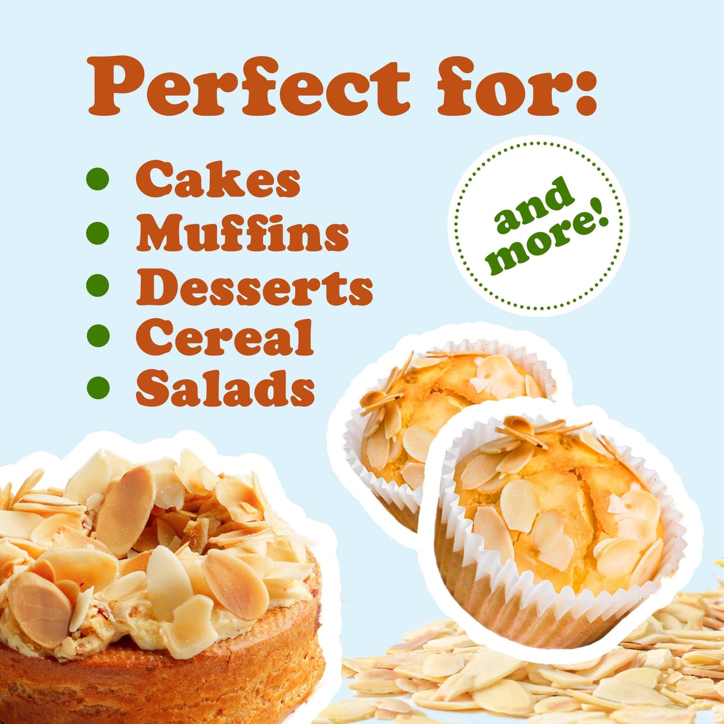 Organic Toasted Blanched Sliced Almonds, 10 Pounds - Unsalted & Dry Roasted, Premium Non-Gmo Almond Nuts, Perfect For Salads, Sn