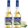 Gourmanity Elderflower Syrup 16.9 Fl Oz 2 Pack | 60% Real Fruit 3 Ingredient Elderflower Cordial | Floral & Fresh Elderberry Flo