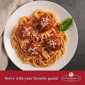 Mama Mancini'S Care Package | Beef Meatballs In Italian Style Sauce | 2 1Lb Packages And 4 Heat & Eat Cups
