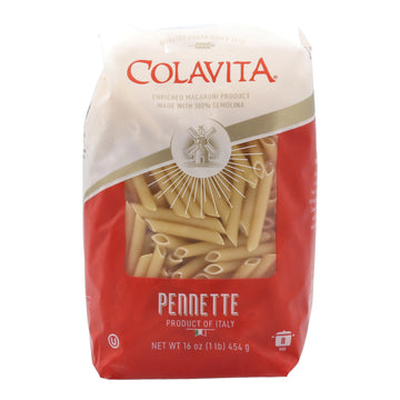 Colavita Pasta - Penne Mezzane (Pennette), 1 Pound - Pack of 20