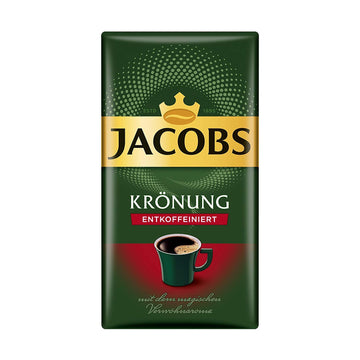 Jacobs Kronung Entkoffeiniert Decaf Ground Coffee 500 Gram / 17.6 Ounce (Pack Of 3)