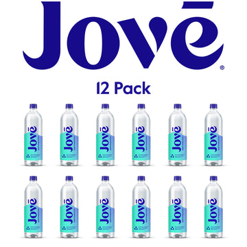Jove Alkaline pH Water Skin & Cellular Hydration pH 9.5+ Refreshing Great Taste 1 Liter (Pack of 12)