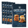 John Wm. Macy - Asiago & Cheddar CheeseCrisps - Hand Crafted, Non GMO, and Nothing Artificial - Made with Real Cheese - 4.5 oz. Carton - 12 Pack