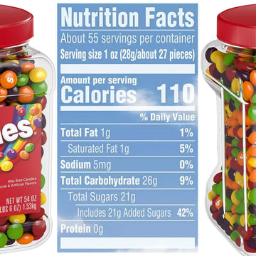 Skittles Original 50oz Chewy Candy - Skittles Original Candy - Skittles Fun Size - Skittles Bulk (Lyfno protected design Spoon Included)