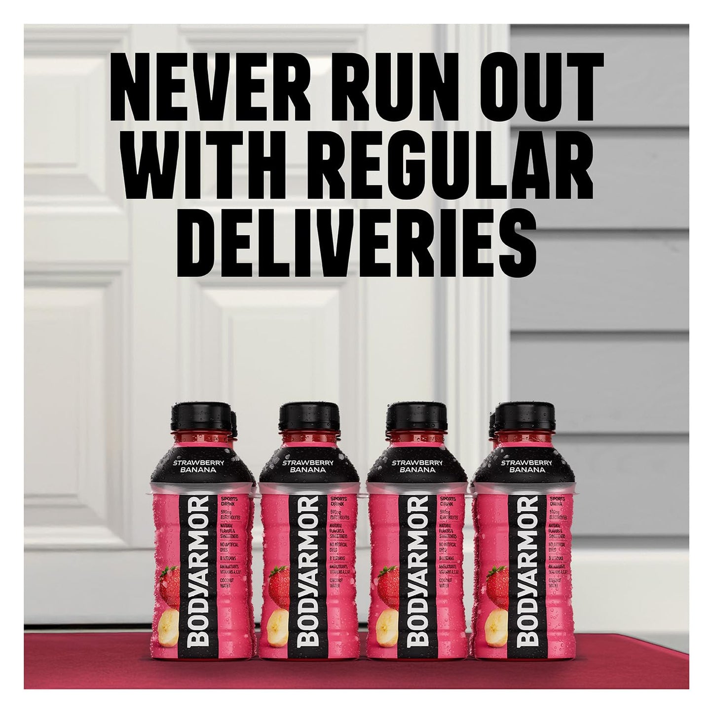 BODYARMOR Sports Drink Sports Beverage, Strawberry Banana, Coconut Water Hydration, Natural Flavors With Vitamins, Potassium-Pac