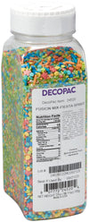 Decopac Fiesta Fusion Mix Candy Sprinkles, 27Oz, Fancy Sprinkles In Handheld Container, Edible Sprinkles For Celebration Cakes, Cupcakes, Cookies And Donuts