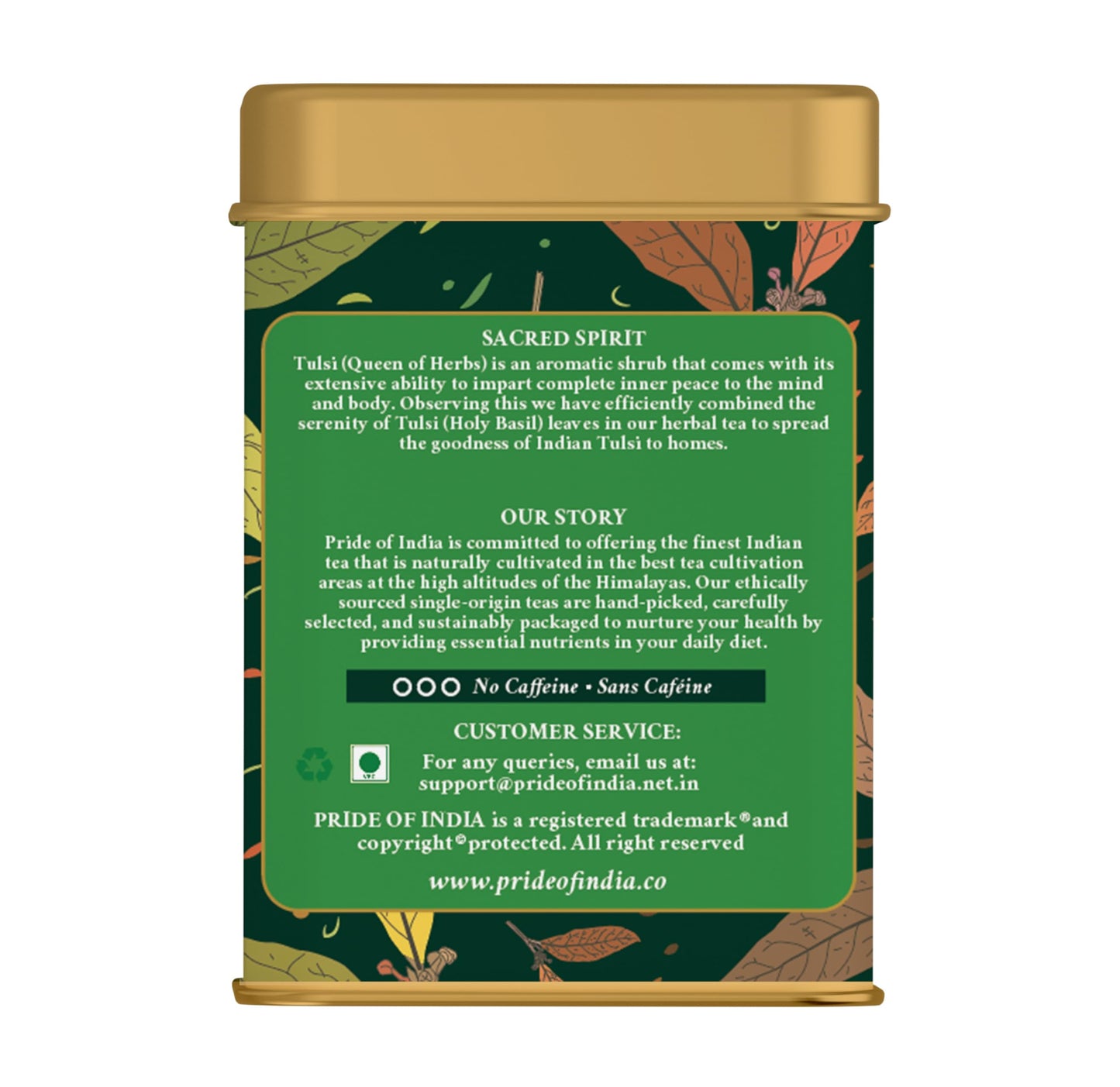 Pride Of India - Natural Holy Basil (Divine Healing Tea), Pack Of 1-15 Tea Bags