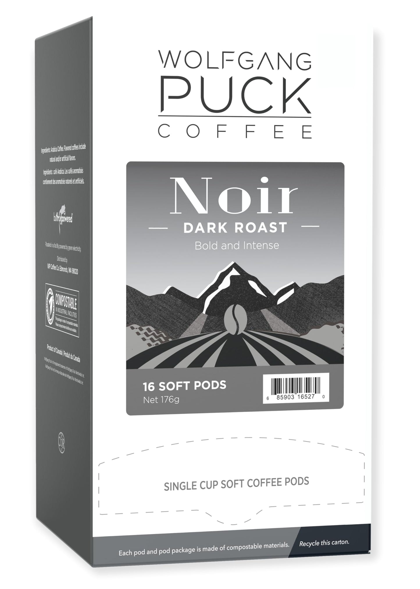 Wolfgang Puck Soft Coffee Pods Noir 12 Gram Soft Pods 16 Count (Pack Of 3)