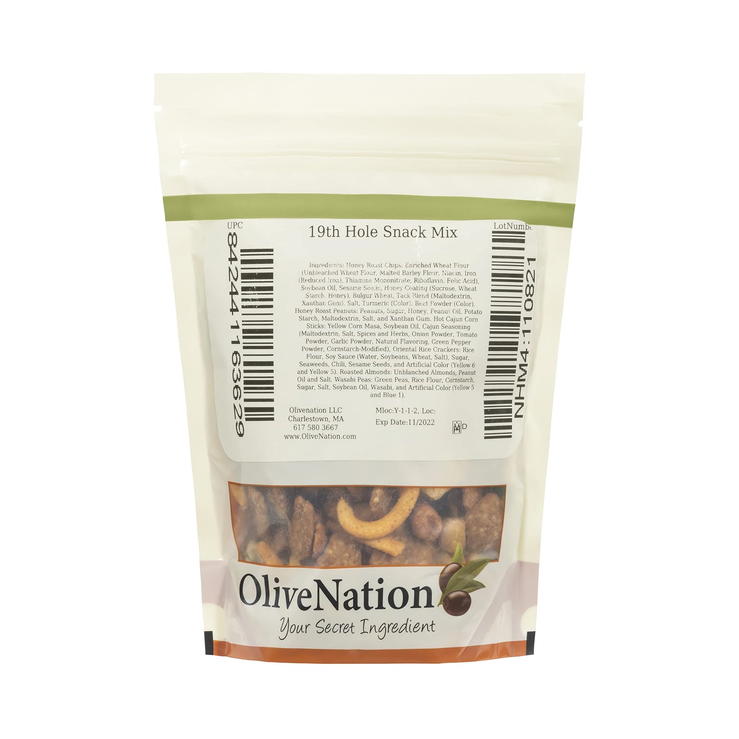 OliveNation 19th Hole Mix, Spicy Sweet Salty Nutty Crunchy Pub Mix Bar Snack Blend - 8 ounces