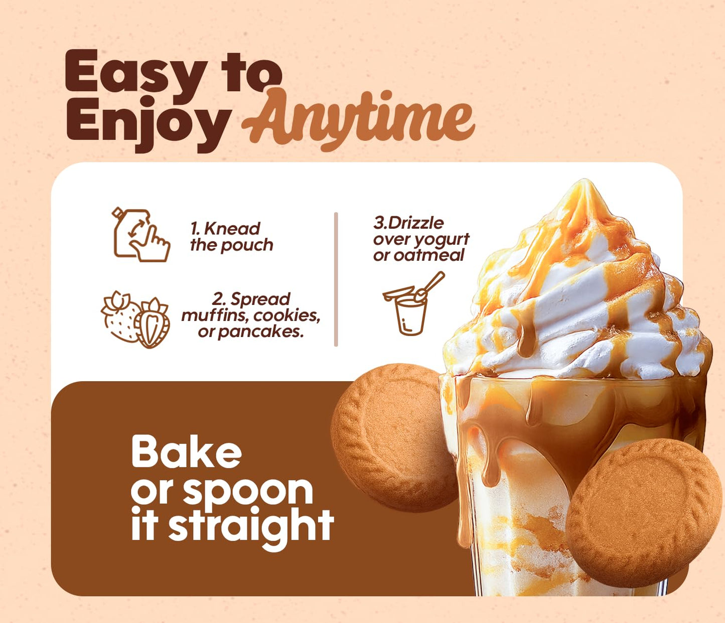 Nut Dreamers Cashew Caramel Spread, Vegan, Gluten Free, No Refined Sugar, 10 oz Pouch