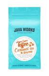 Java Works Coffee - English Toffee Flavored Coffee | 12 ounces | Medium Roast | Whole Bean | No Sugar Added