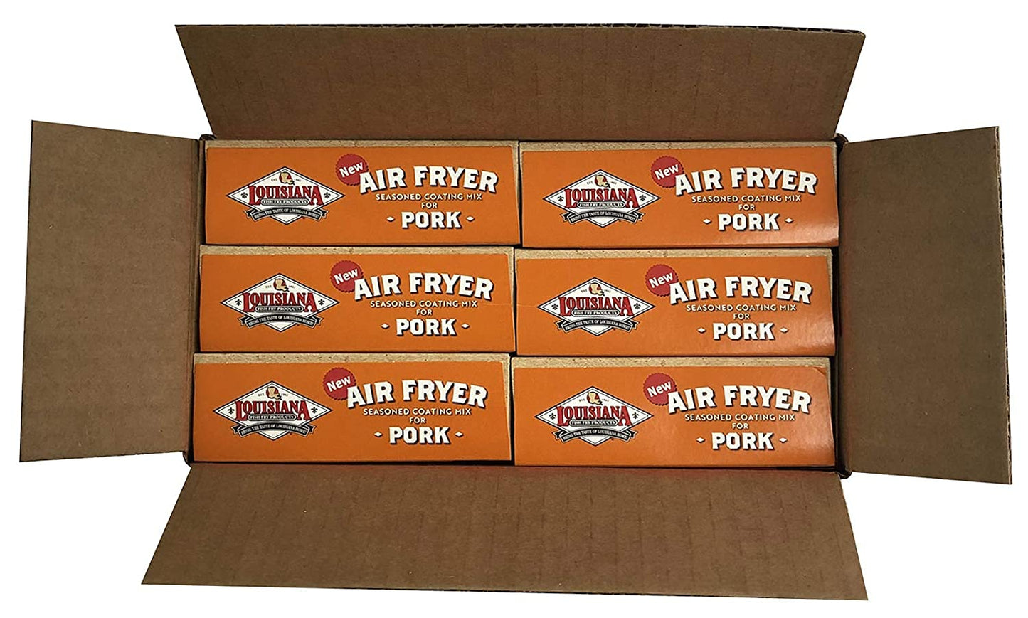 Louisiana Fish Fry Products Air Fry Pork Coating Mix, 5 Oz, Pack Of 6