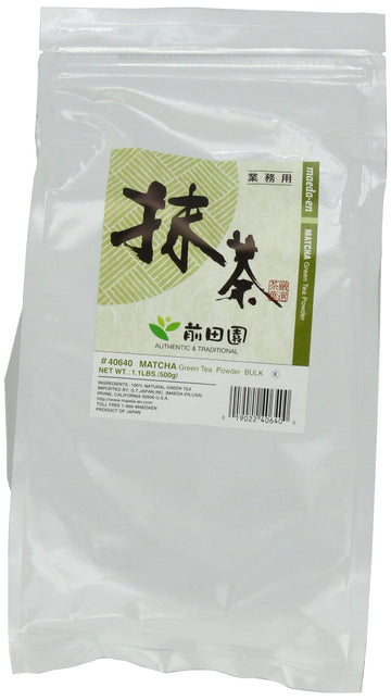 Maeda-En Matcha Powder Bulk, Matcha Green Tea Powder - 1.1 Lb Large Bag