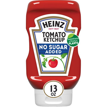 Heinz Tomato Ketchup with No Sugar Added (13 oz Bottle)