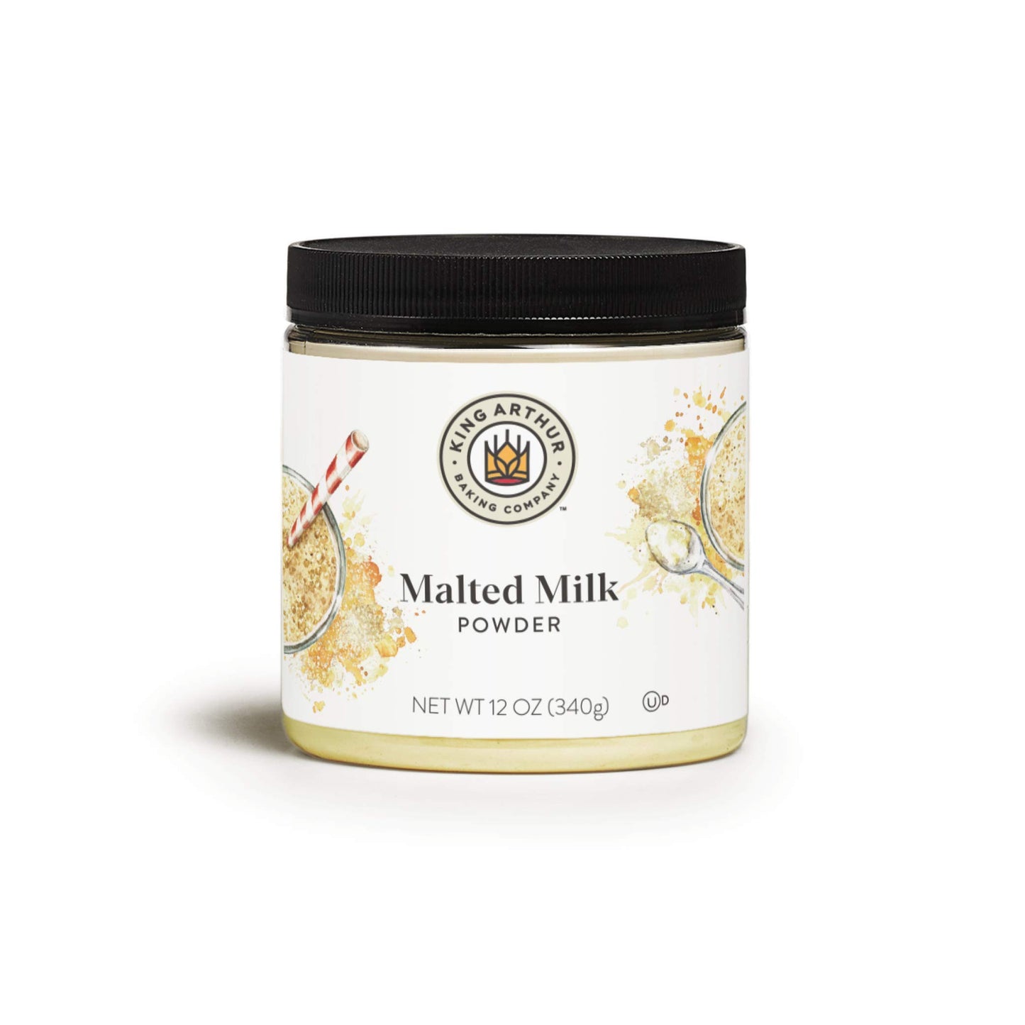 King Arthur Malted Milk Powder: Premium Baking Ingredient for Classic Diner-Style Sweetness, Ideal for Milkshakes, Pancakes, and