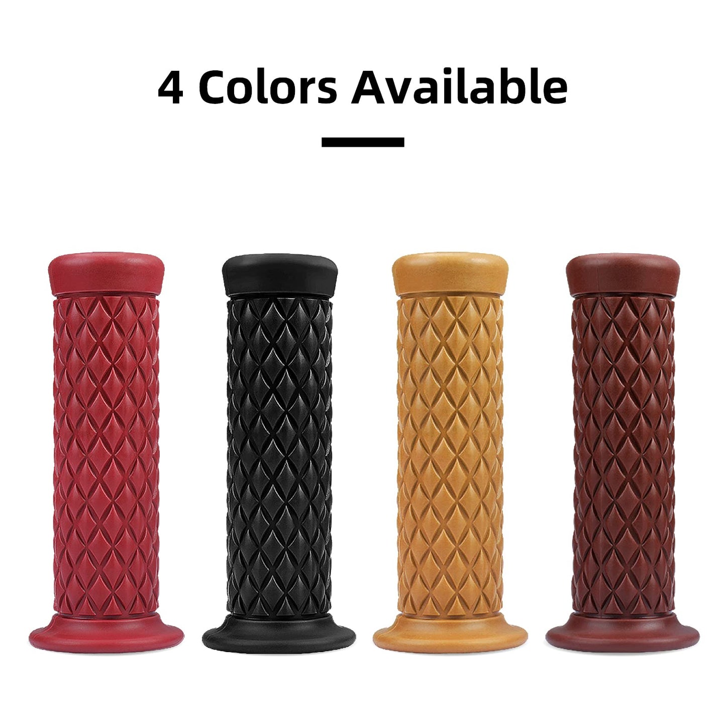 Motorcycle Grips Non Slip Rubber Bar End Thruster Grip 78 22Mm 24Mm Motorcycle Comfort Hand Handlebar Grip Thruster Grip (Black)