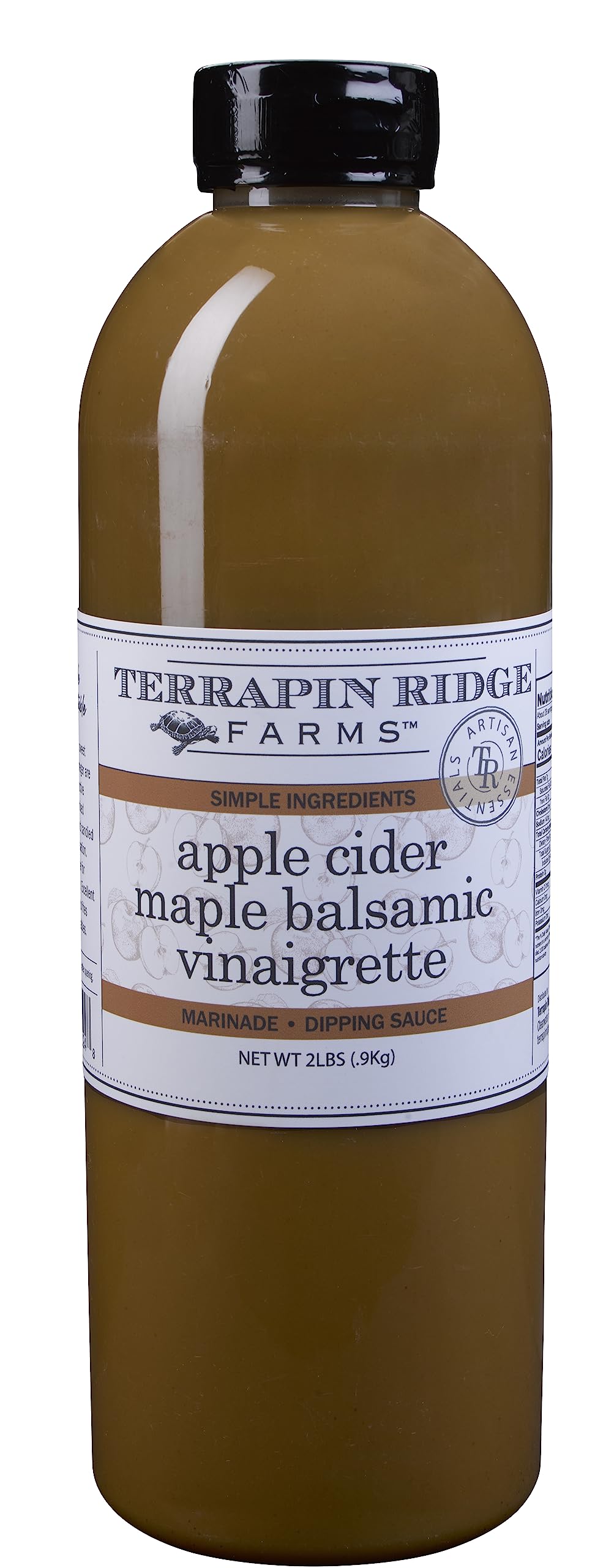 Terrapin Ridge Farms Apple Cider Maple Balsamic Vinaigrette – Gourmet Salad Dressing – 1 Quart Bottle
