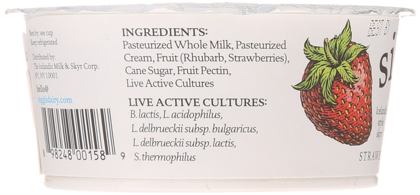 Siggis Skyr Straw Rhbrb (12X4.40)