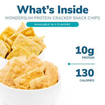 Wonderslim Protein Cracker Snack Chips, Honey Mustard, Low Fat & Gluten Free (10Ct)