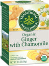 Traditional Medicinal Organic Ginger With Chamomile Tea - 16 Bags