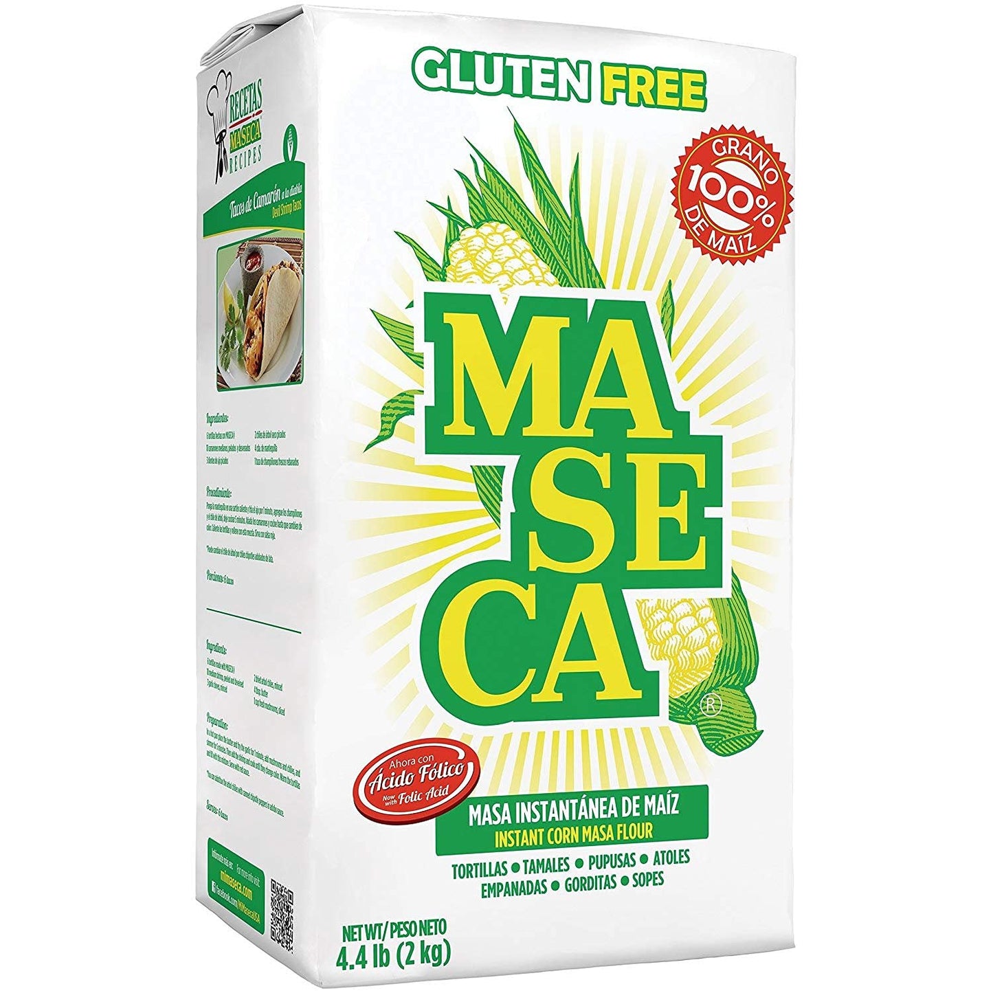 Maseca Corn Flour Mix, 4.4 Pound - 10 per case.